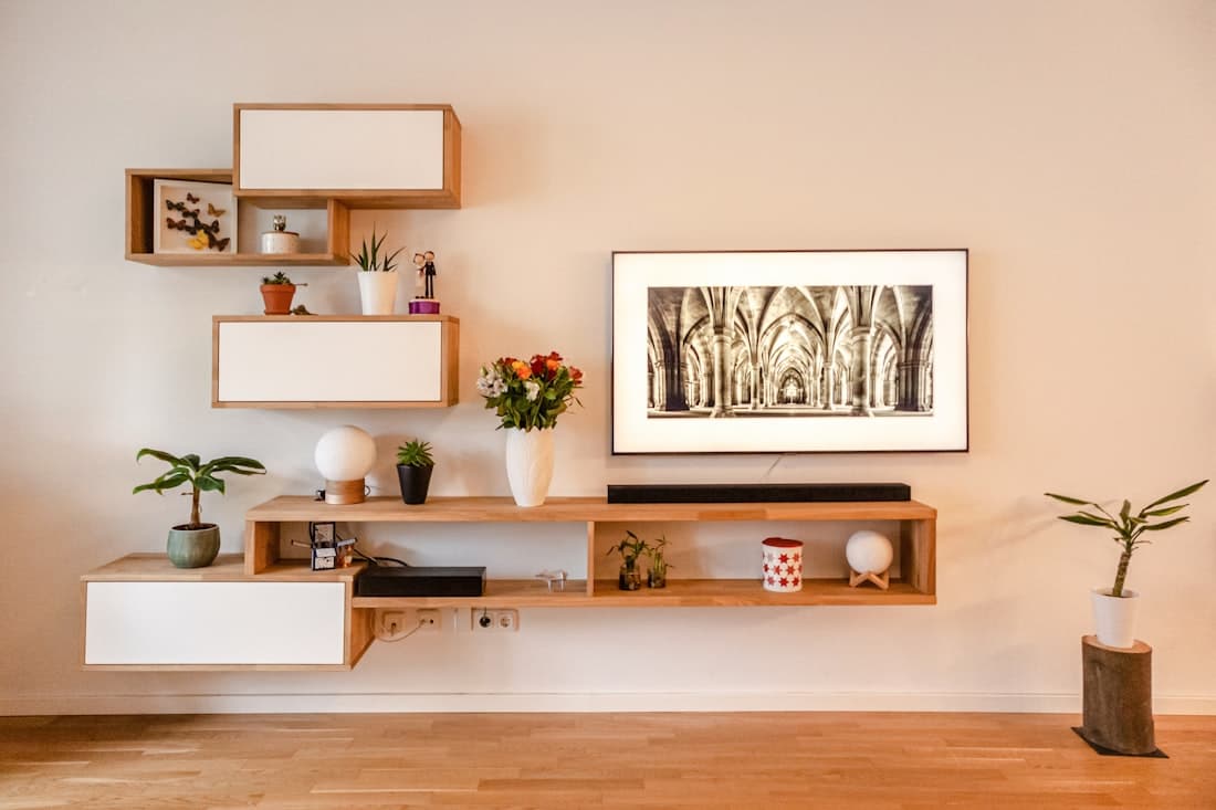Linear Oak Console